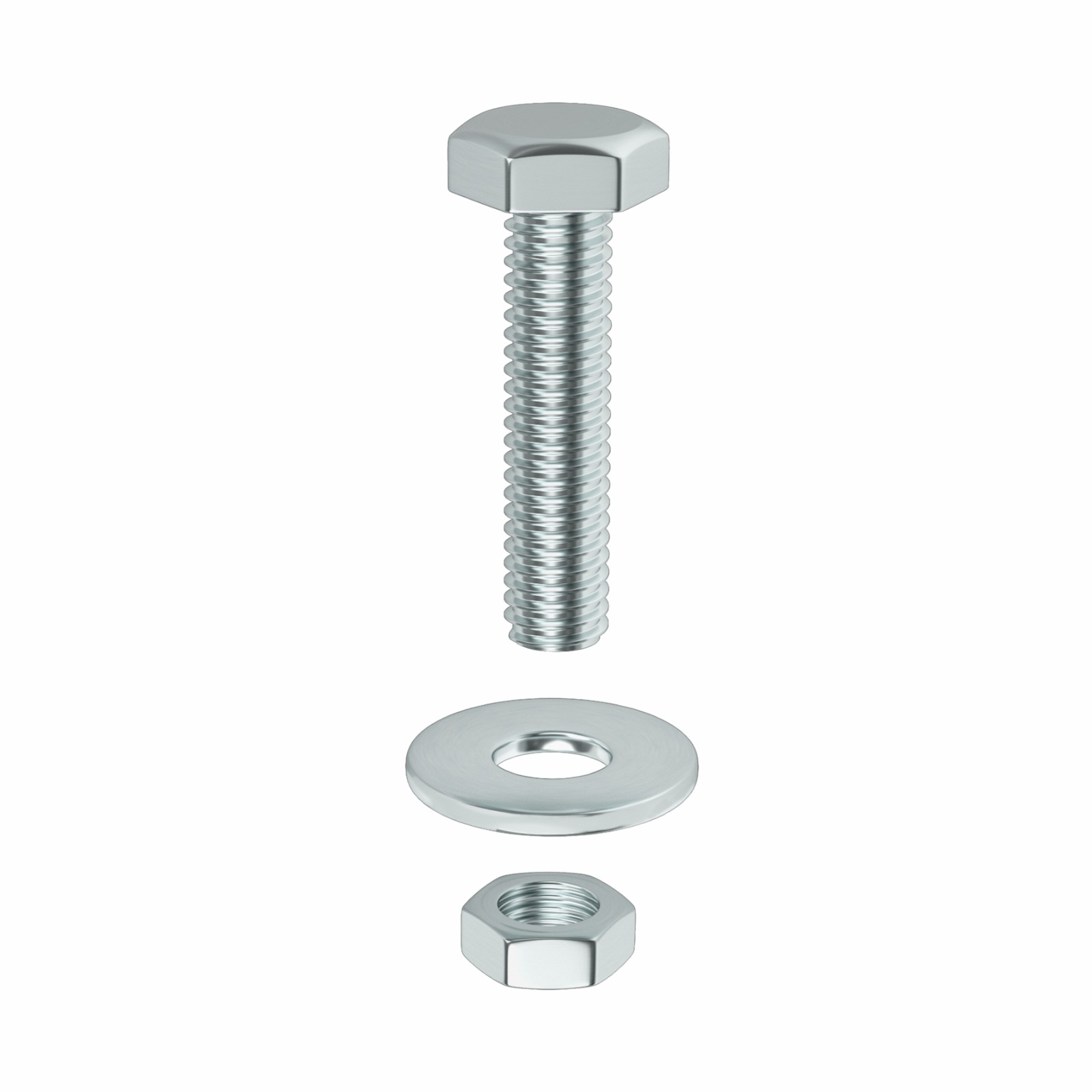 Surub metric cap hexagonal M8x40 (saiba+piulita)