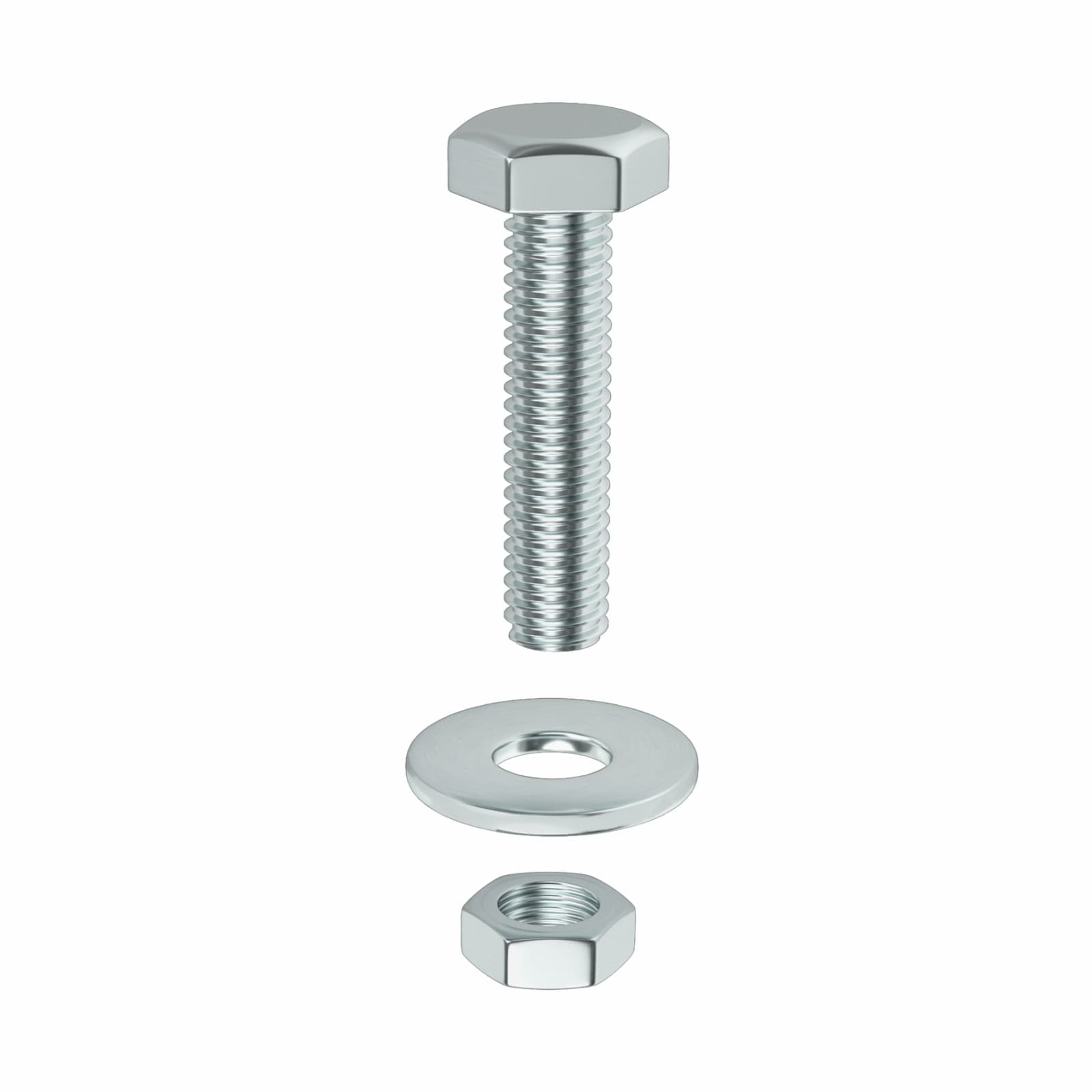 Surub metric cap hexagonal M8x30 (saiba+piulita)