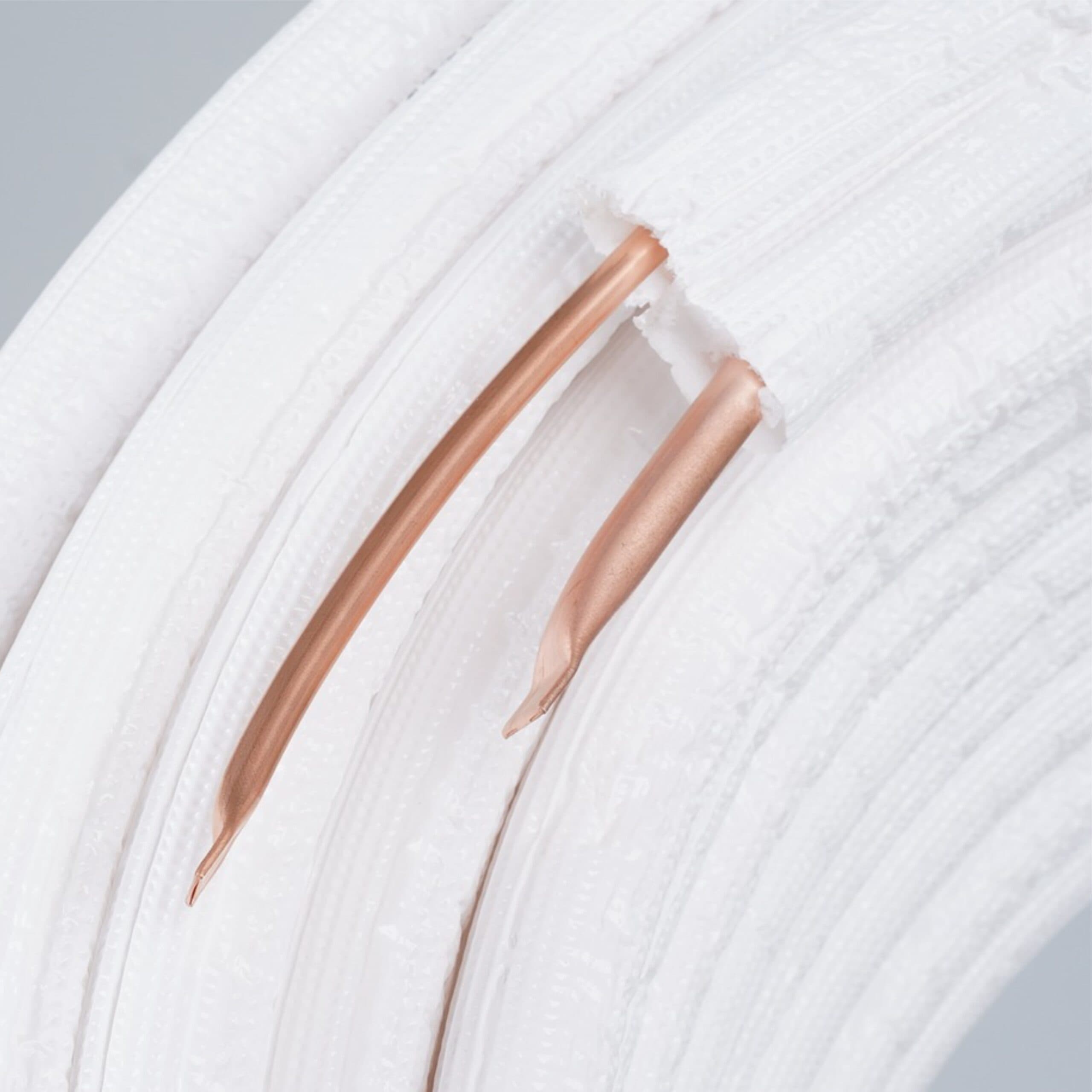 Teava cupru izolata TWIN 1/4" ( 6.35 mm ) + 3/8" ( 9.52 mm ), Grosime perete 0.70 mm, izolație 6 mm - Rola 50m 3