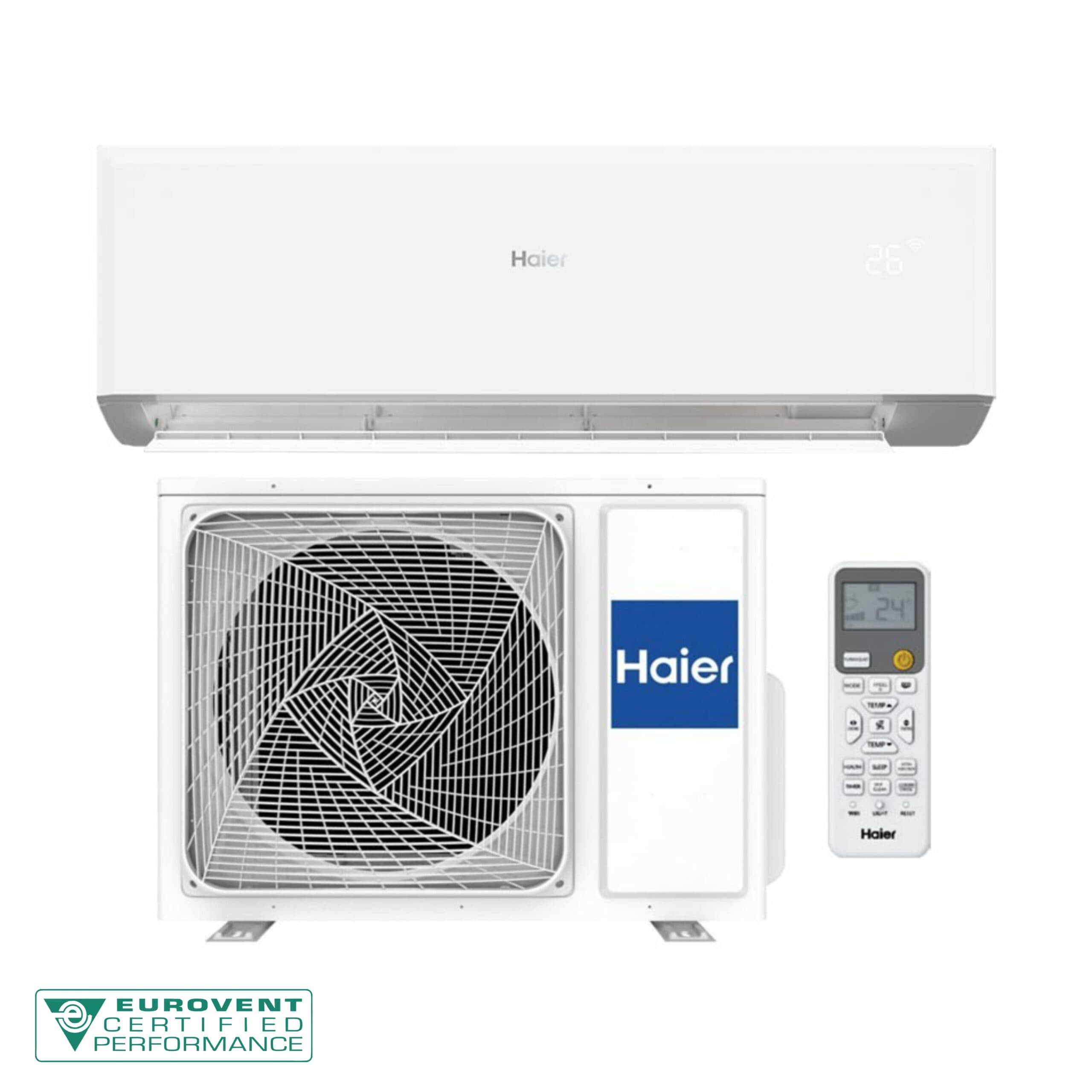 Aparat de aer conditionat Haier REVIVE+ 24 000 BTU, Wi-Fi, Wi-Fi Easy Pair, I Feel, Coanda Plus, 56º Steri-Clean, 3-Level-Eco, Easy Installation, Clasa A++, Alb